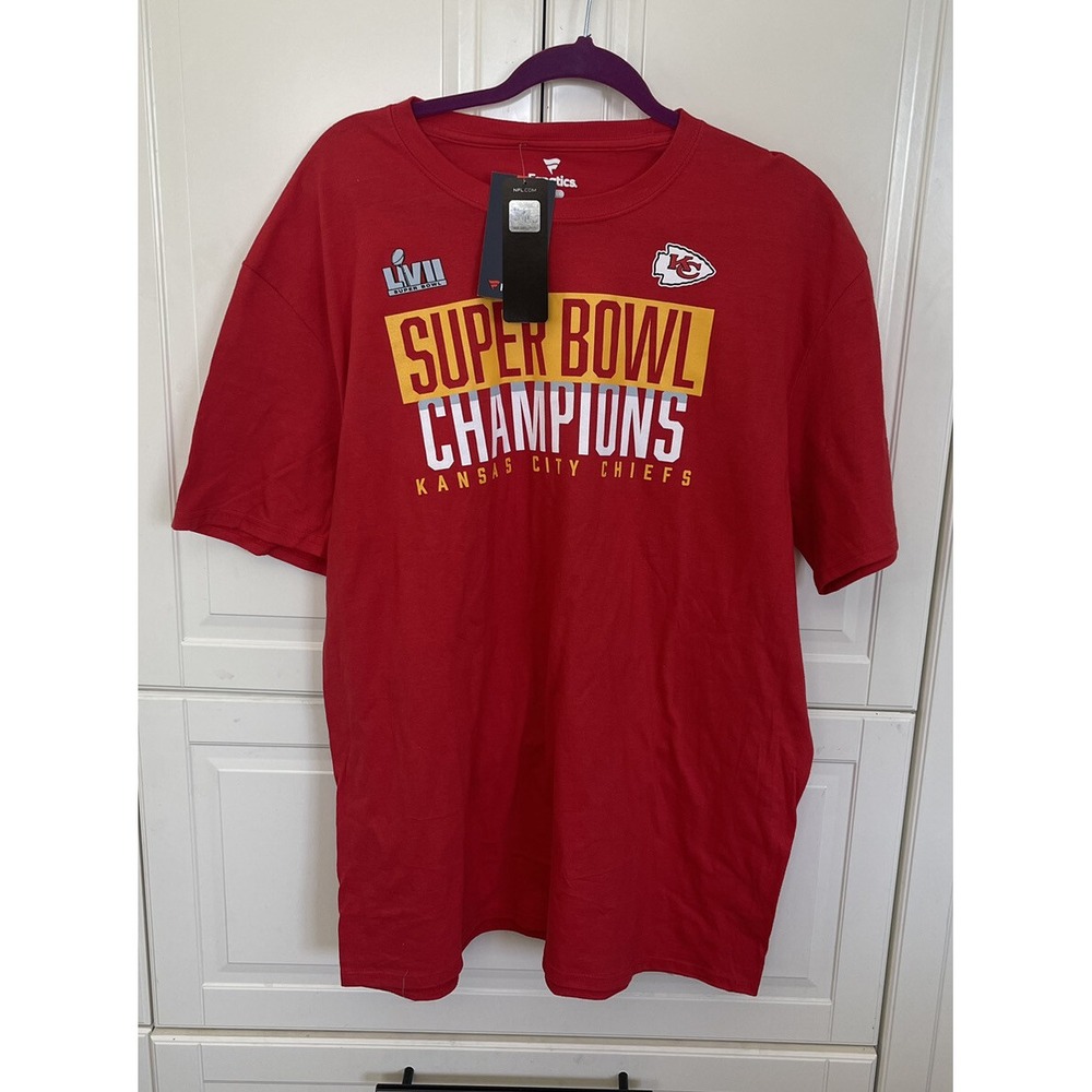 Kansas City CHIEFS Shirt NFL Football Super Bowl 57 Champions LVII XLg